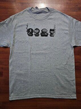 JNCO Men's Black and Grey T-shirt